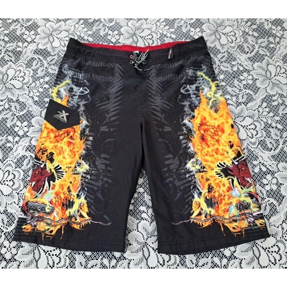 ZeroXposur Swim Trunks Boys 18-20 Board Shorts Drawstring‎ Casual Sportswear